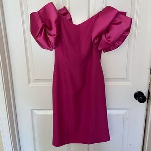 1980’s style bow sleeve dress